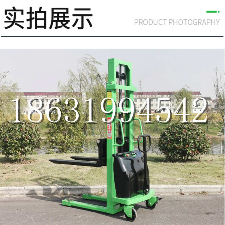 霸州市电动叉车堆高车液压铲车电瓶1吨2吨站驾步行式小型全自动叉车
